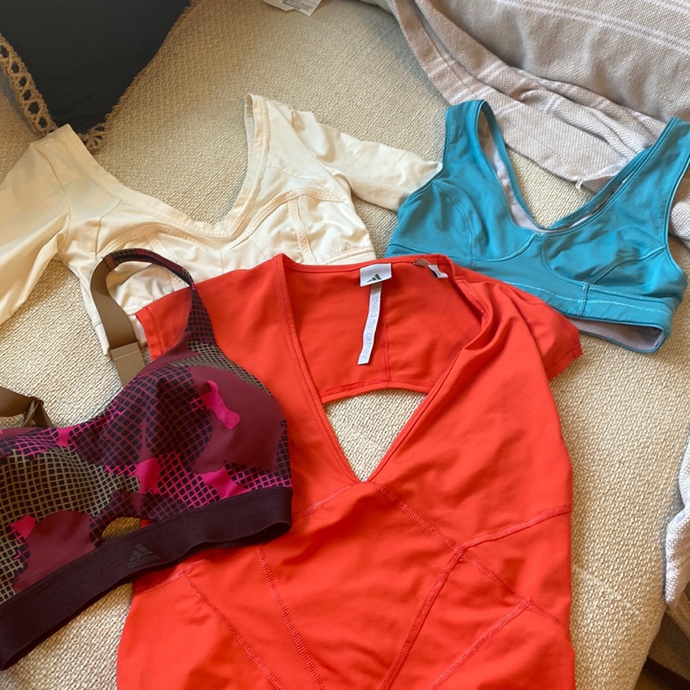 Lot of 4 Stella McCartney sport tops